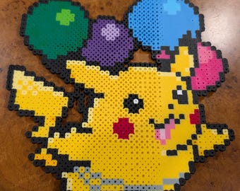 Ballon Pikachu Perler Sprite