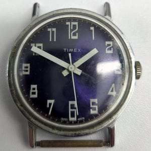 Vintage 1970s Timex Electric Dynabeat Watch With a Gold-tone 