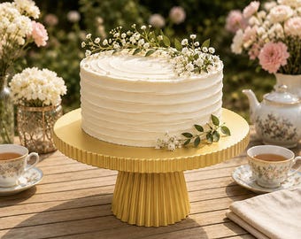 Pedestal Cake Stand – Modern Dessert Display Stand, Wedding Cake Display, Birthday Cake Stand, Dessert Table Decor