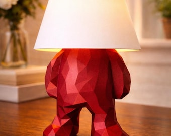 Cute Desk Lamp, Funny Lamp Guy, Quirky Office Gift, Unique Desk Decor, Small Table Lamp, Gift for Coworker, Teacher Gift