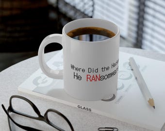 Cybersecurity Ransomware Pun Mug | IT Humor 20oz White Ceramic Coffee Cup