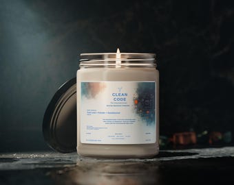 Świeca Clean Code – Świeca sojowa o zapachu drzewa sandałowego Fresh Linen