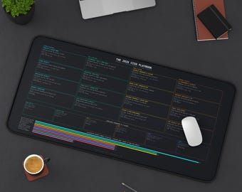 2026 CISO Playbook Desk Mat | Security Leadership Reference Guide, Budget, Compliance (16x32)