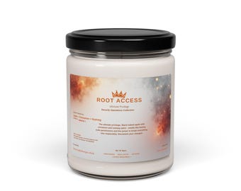 Świeca Root Access – sojowa świeca zapachowa o zapachu jabłka, cynamonu i gałki muszkatołowej dla administratorów systemów