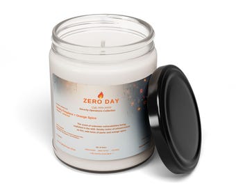 Świeca Zero Day – Zapach dymnego kominka i pomarańczy, 275 ml sojowa