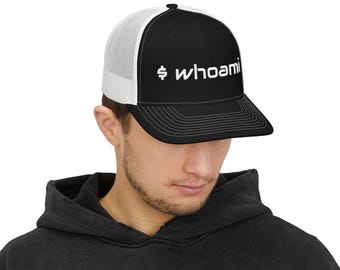 whoami Linux Terminal Trucker Cap | Embroidered Cybersecurity Hat