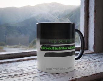 Kubek „Rozbijam rzeczy na żywym kubku” – prezent dla hakera zmieniającego kolor