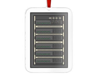 Decorazione natalizia per rack di server / Decorazione per albero di Natale del data center (in ceramica)