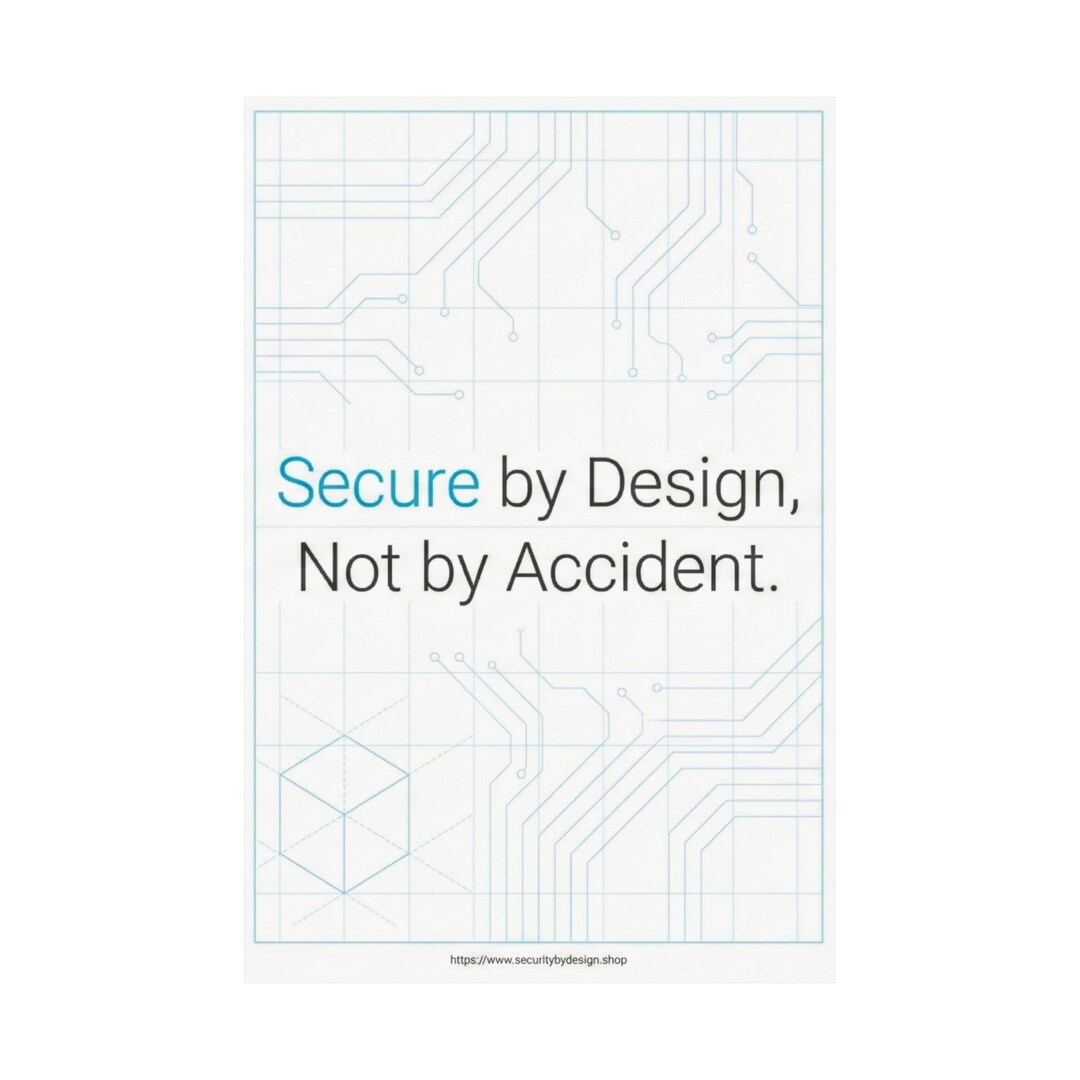 Secure by Design Poster - Cybersecurity Office Wall Art - Etsy