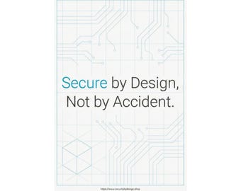 Plakat „Secure by Design” – dekoracja ścienna do biura ds. cyberbezpieczeństwa
