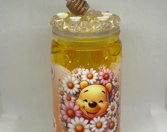 Snow Globe Tumbler - Snow Globe Cup - Winnie the Pooh – Honey Tumbler – Unique Gift – 3D Tumbler – Cute Cup – Handmade