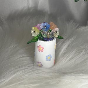 Magnet Vase Flower Pot in Beads