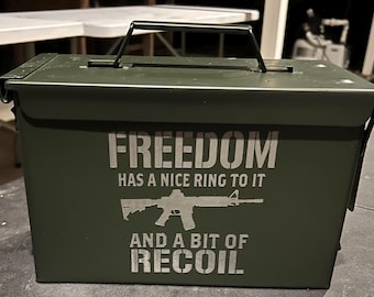 Laser Engraved Ammo Box | Gift for Dad