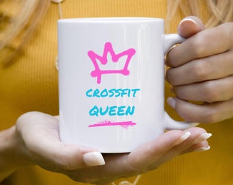 CrossFit Queen Ceramic Mug | CrossFit Athlete Coffee Mug, Gift for CrossFit Athlete