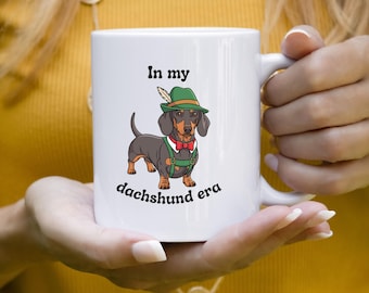 In My Dachshund Era Dachshund Coffee Mug | Ceramic Mug 11oz 15oz, Dachshund Lover Gift