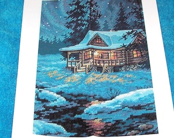 Kreuzstichmuster Zählmuster - MoonLit Cabin