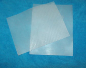 Plastic Mesh - 7 count - Each Sheet is Approx. 10 1/2 inches x 13 1/2 inches - Clear - PER SHEET