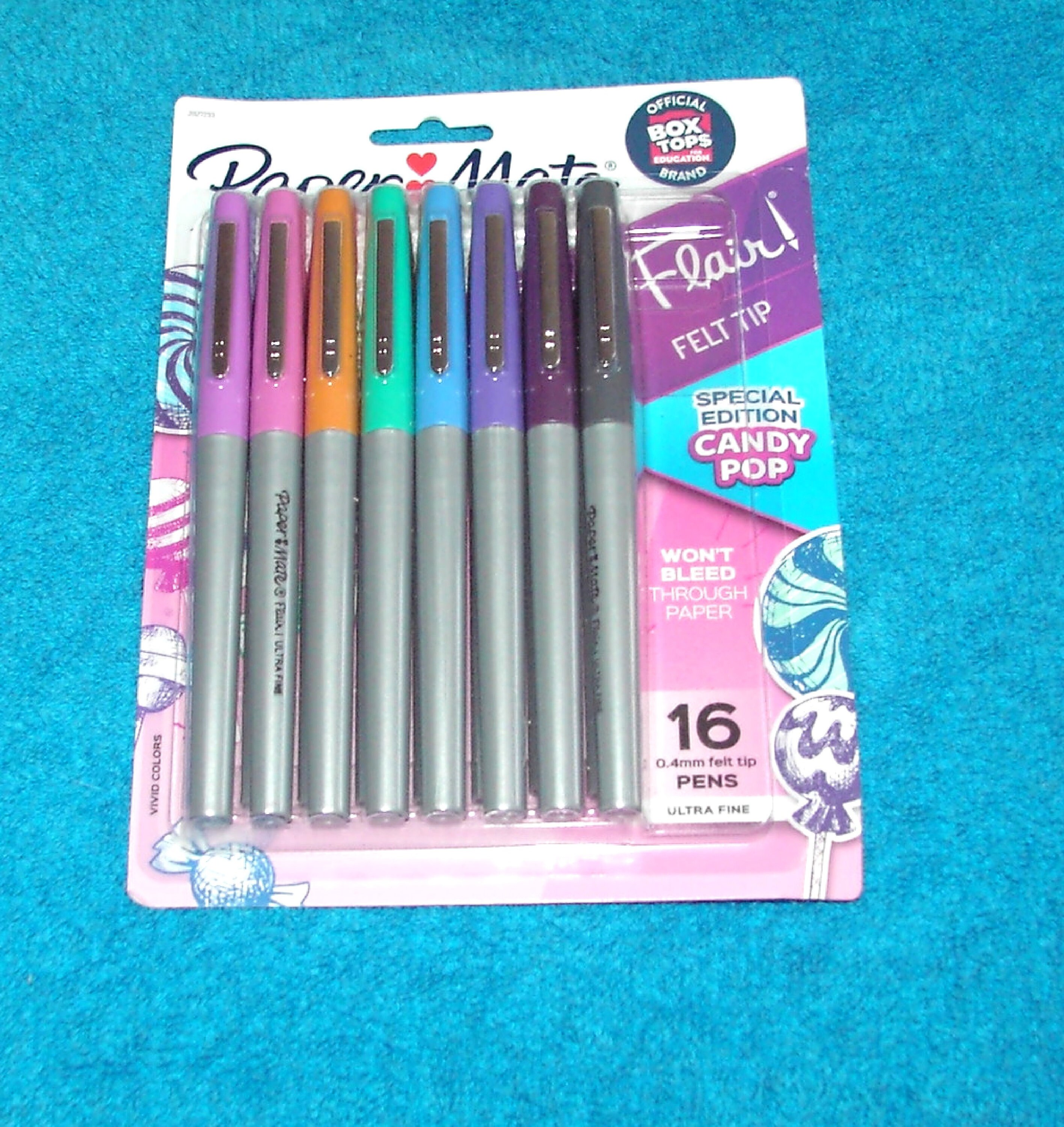 Papermate Flair Felt Tip Pen - Purple Custom Engraved 
