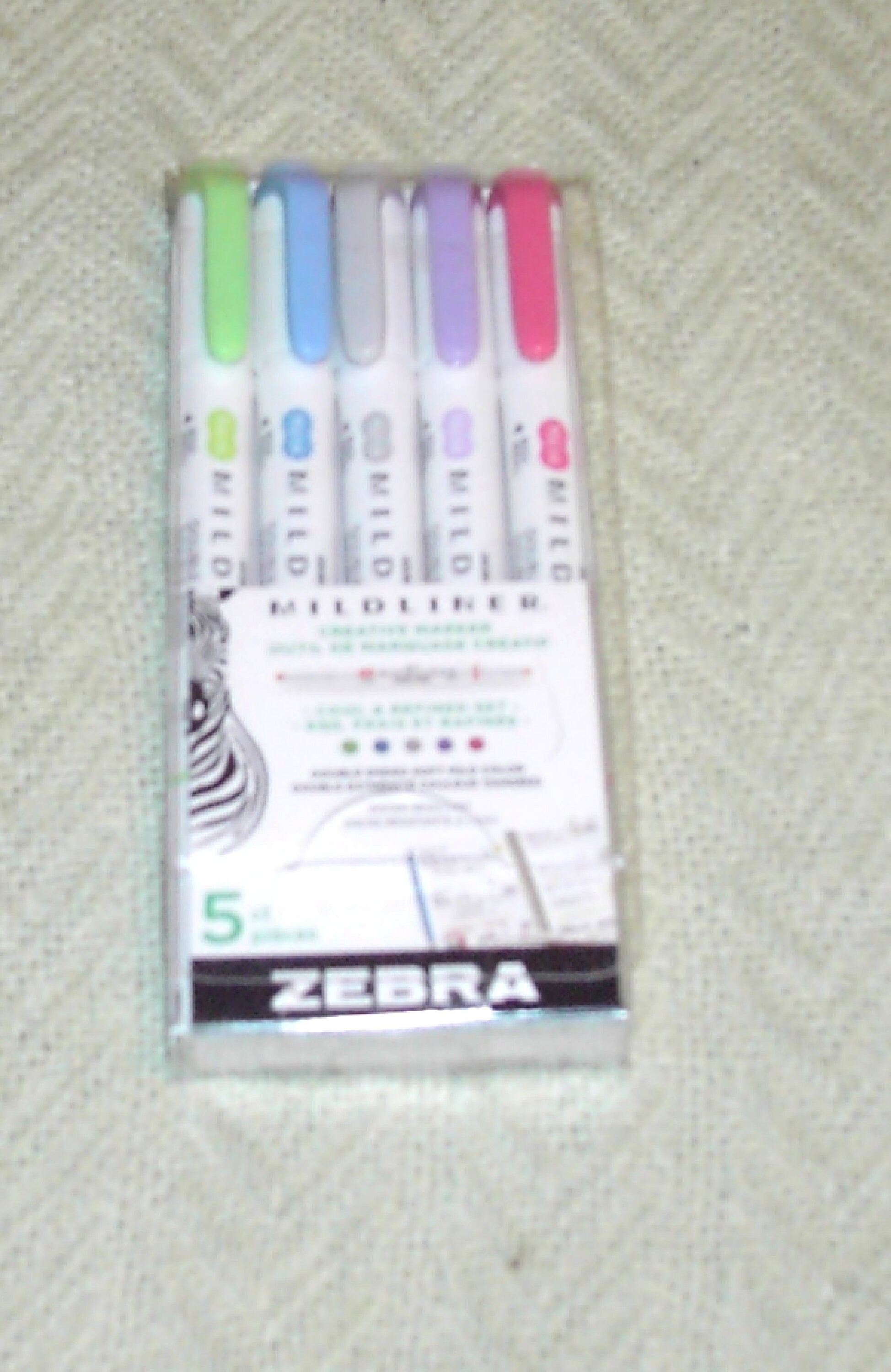 Mildliner Creative Marker Double Ended Soft Markers Color Cool  Refined Zebra -#7