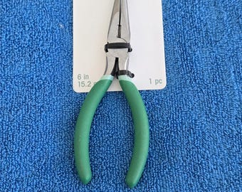 Ashland Spitzzange - 15,2 cm - Grüner Griff