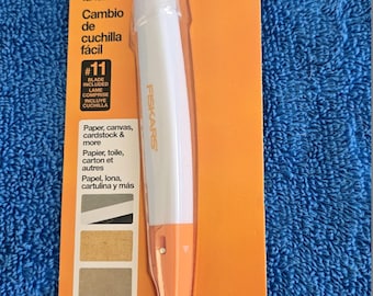 Fiskars Craft Taschenmesser - inklusive #11 Standardklinge - orange/weiß - Pkg #4