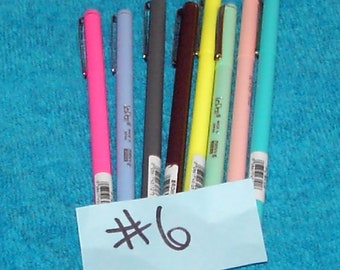 Le Pen Bright Colors - 8 Various Colors - Ultra Fine Tips - Set #6