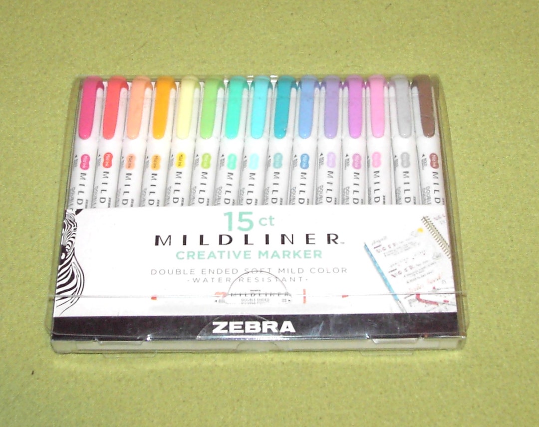 Zebra Mildliner Double-Ended Highlighters - 3 Pink Set With Chisel & Fine Tips For Note Taking