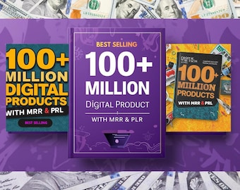 100+ miljoner digitala tillgångar PLR MRR-paket
