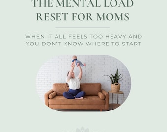 Mental Load Workbook for Moms, Invisible Labor Reset, Therapist Designed (Fillable + PDF)