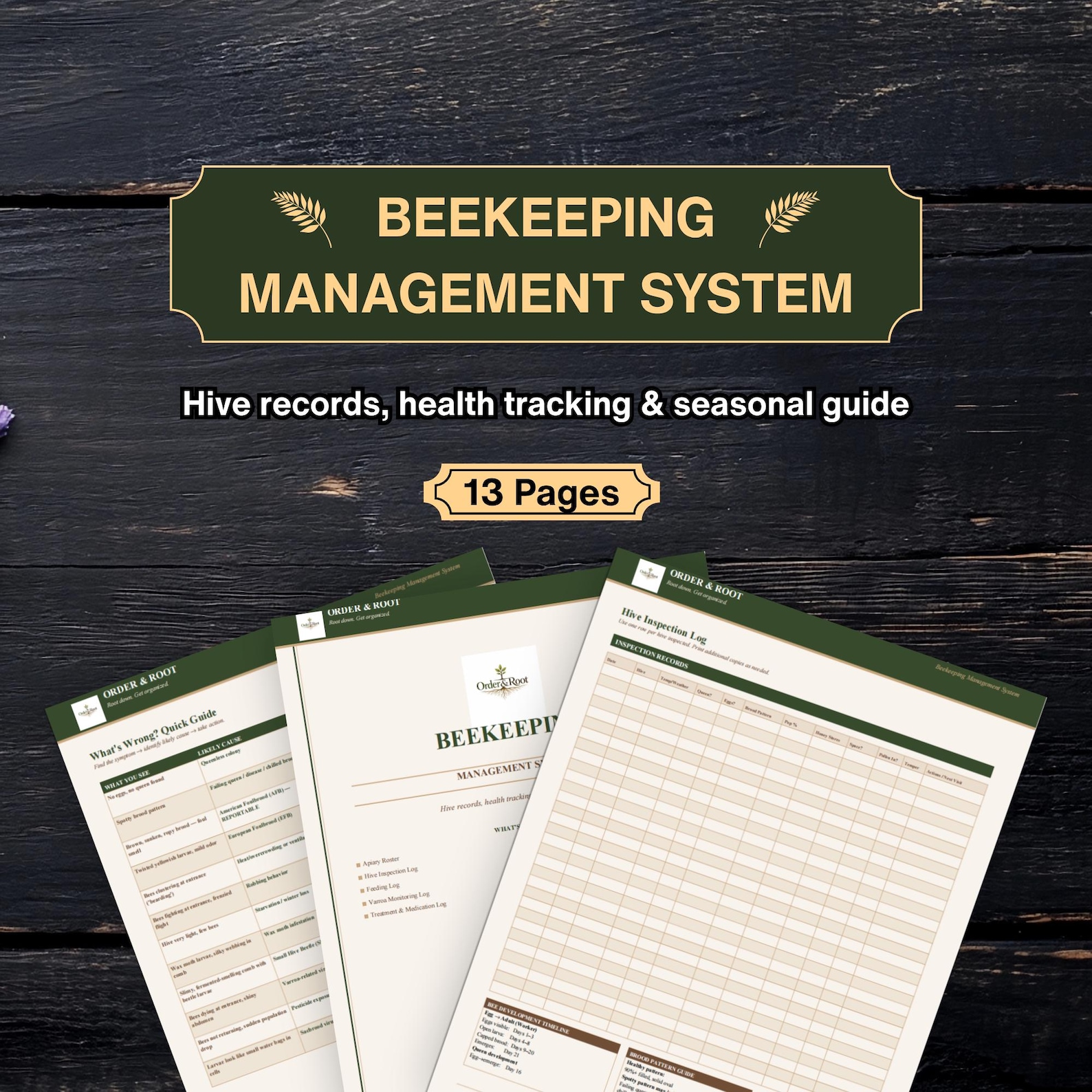 Beekeeping Management System Printable | Homestead Beekeeping Journal ...