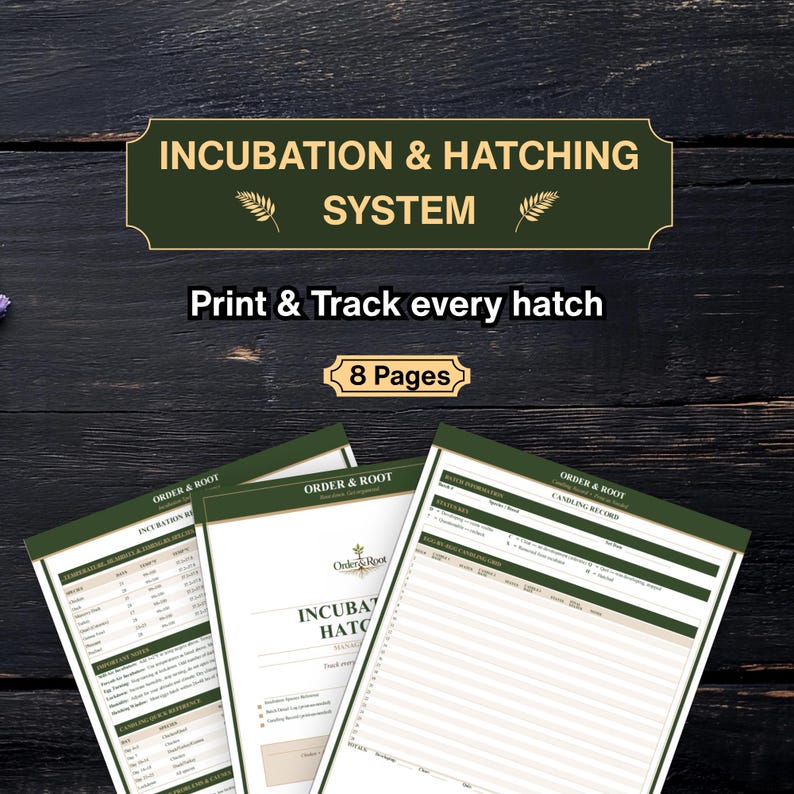Incubation & Hatching Management System, Egg Incubator Tracker, Hatch ...