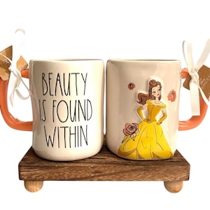 Rae Dunn Disney Princess Belle Mug || Beauty Is Found Within | Beauty and the Beast Mug | Rae Dunn Disney Mug | Gift for her| New with Tags