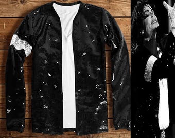 Jaqueta do Michael Jackson Billie Jean, Jaqueta da Turnê Victory do Michael, Fantasia de Jaqueta do MJ, Fantasia de Halloween do MJ com luvas grátis (promoção limitada)