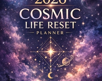 Planificador digital Cosmic Life Reset 2026: Transforma tu año