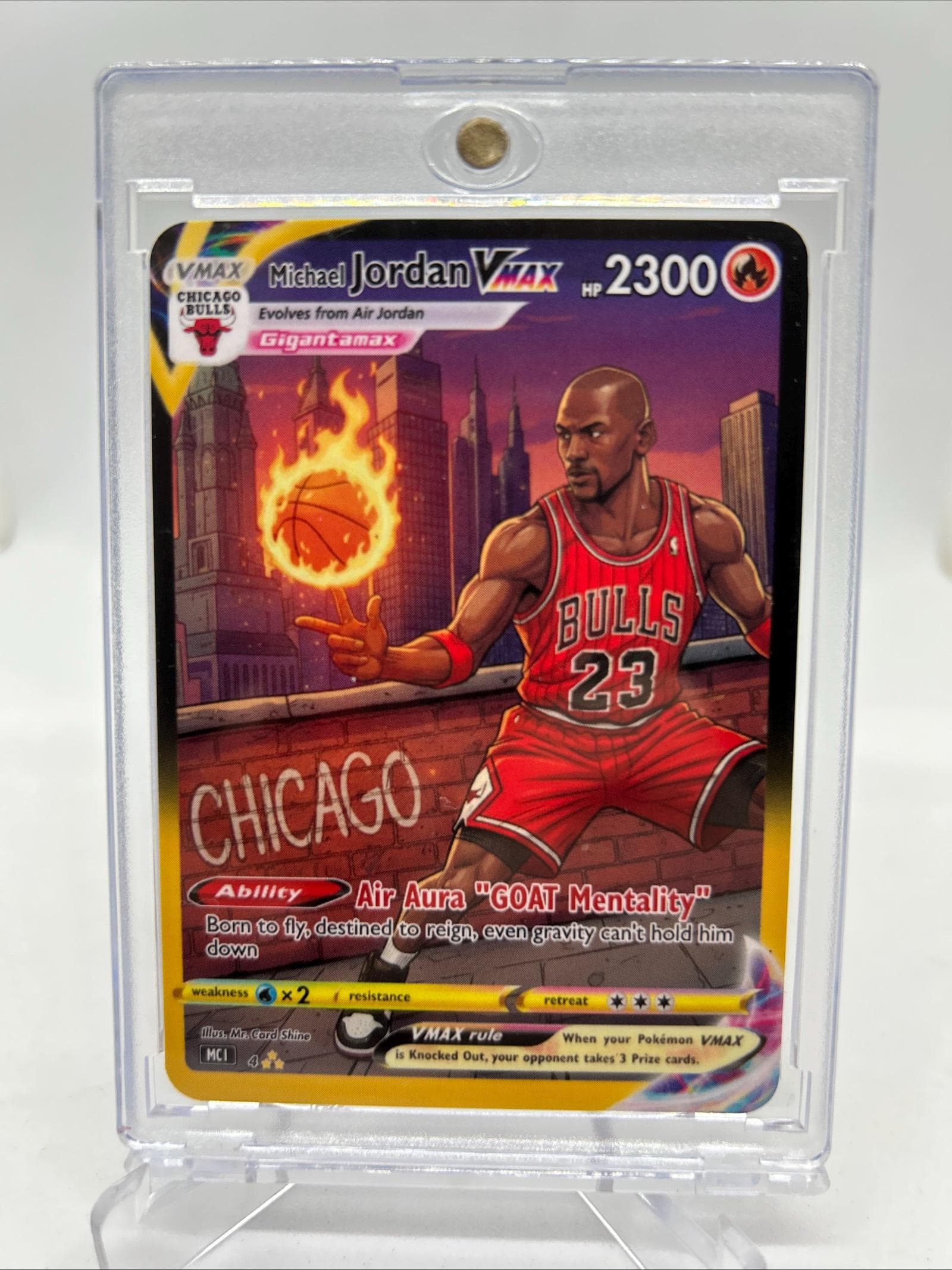 Michael Jordan VMAX Pokémon Full Art Card #4 - Etsy Canada