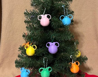 Disney Inspired Mickey and Minnie Mouse Easter Tree Ornaments