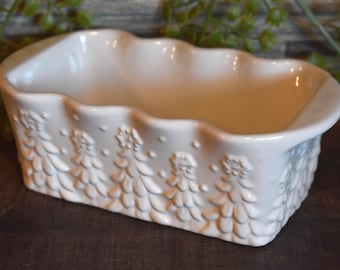 Temptations Bakeware Xmas Theme Ceramic Mini Loaf Pan PPP-SD-521498