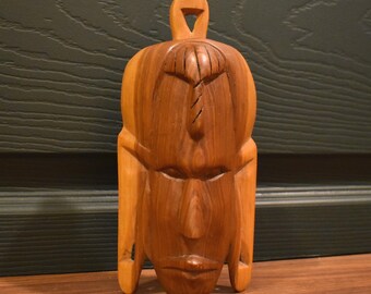 Vintage Wooden Sculpture Bas Relief Wall Art African