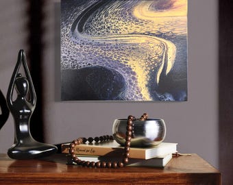 Mystic Swirl - canvas acrylschilderij 16 x 20