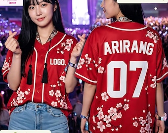 Maillot de baseball personnalisé BTS World Tour 2026, chemise personnalisée de fan de style Bangtan Hanbok, produit de concert Kpop pour l'armée, tenue unisexe