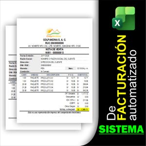 May include: A printed sales invoice from ColpAndina S.A.C. with itemized product descriptions, quantities, and prices. The invoice includes the company's details, date, and a total amount due. The document is in Spanish.