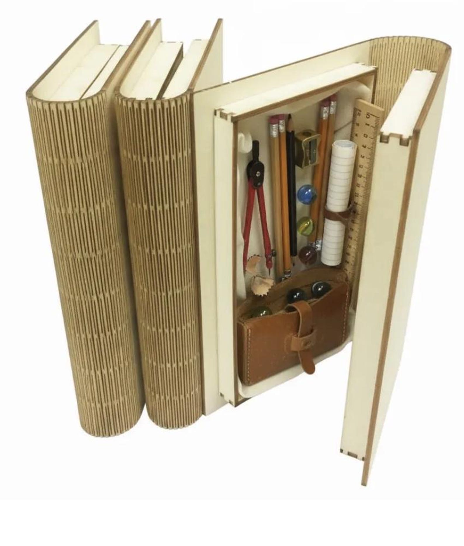 Laser Cut Living Hinge Book Box Vector - SVG Files (digital Download ...
