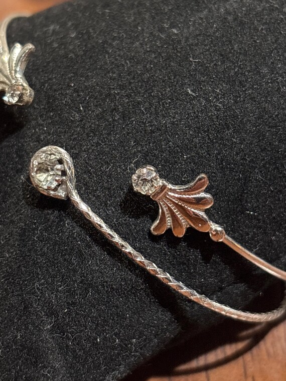 Cinerama Jewelry Inc Silver and Crystal Vintage Bangles