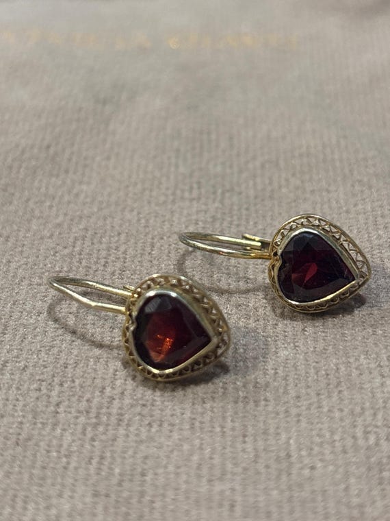 Authentic Garnet Drop earrings - image 8
