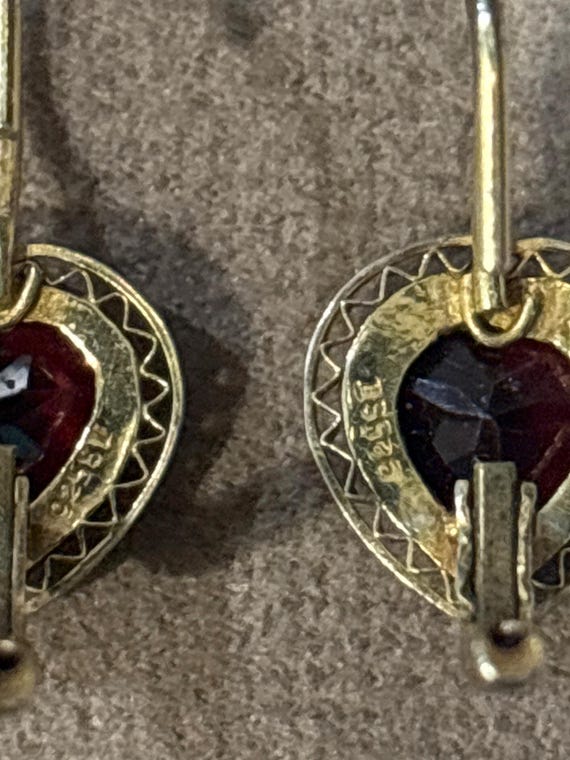 Authentic Garnet Drop earrings - image 6