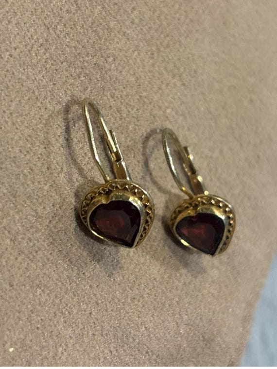 Authentic Garnet Drop earrings - image 5