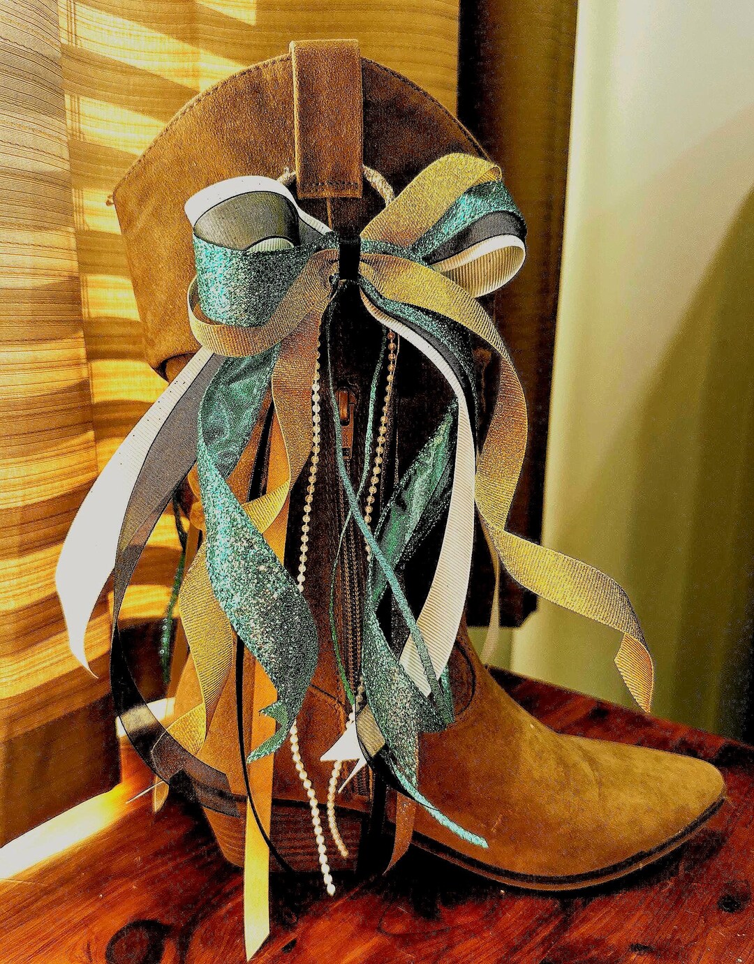Boot Bows Display Handmade Boot Bows - Stylish Western Boot Accessories - Game Day Fit ...