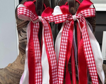 Handmade Boot Bows – Western Boot Bling, Cowgirl Accessories for Rodeos, Concerts & Game Day