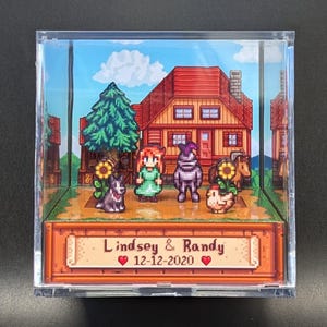 Stardew Valley Cube - Individuell personalisiertes Diorama Schattenbox Geschenk