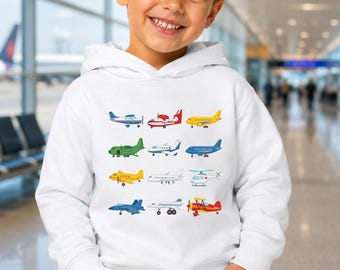 T-shirt avion enfant, T-shirt avion pour tout-petit, Haut de voyage pour garçon, Cadeau pour passionné d'aviation